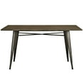 thumbnail image 3 of Modway Alacrity 59" Rectangle Wood Dining Table in Brown, 3 of 4