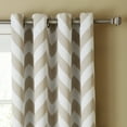 thumbnail image 3 of Quality Home Chevron Print Room Darkening Grommet Top Curtain Single Panel, 3 of 3