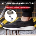 thumbnail image 5 of AUXDIQ Safety Trainers Men Women Steel Toe Cap Trainers Lightweight Work Shoes Comfy Industrial Sneakers Construction Work Boots, 5 of 6