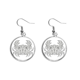 thumbnail image 1 of La pintura corre la línea roja del océano Pendientes pendientes de plata colgantes joyas señora Unbranded M, 1 of 3