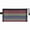 Black, variant on Colorful Transparent Pen Bag, Rainbow Stripe Design, Zippered Stationery Pouch File Bag