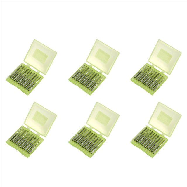 60 Piezas de Dos Flautas Molinos de Extremo Recto Bit de Ranura Recta Cortador de Madera Dos Bits de Flauta Doble 3.175X2X17Mm para Enrutador CNC