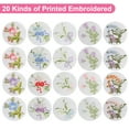 thumbnail image 4 of 20pcs Floral Embroidered Handkerchiefs for Women, TSV 11x11'' Soft Cotton Hankies for Business, 4 of 7