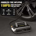 thumbnail image 4 of AVAPOW Jump Starter with Air Compressor, 4000A Battery Jump Starter (for All Gas or Up to 10L Diesel), 150PSI Digital Tire Inflator with Emergency Light, 4 of 8
