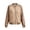 Bronze, variant on Xijirk Women Polka Dot Raglan Sleeve Bomber Jacket Zip Up Ribbed Trim Outerwear for Spring Fall Casual Street Wear