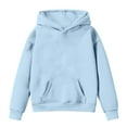 thumbnail image 4 of XEGLSBU Girls Hoodies Size 8-10 Customized Tie Dyed Girl's Hoodie Long Sleeve Soft Sweatshirt Graphic Hoody Kids Cute Pullovers Top Clothes For Girls And Boys Sky Blue Size 5-6 Years, 4 of 6