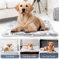 thumbnail image 7 of AndHot Large Dog Bed Crate Pad for Pets, Double-Sided Deluxe Plush Pet Mat, Washable Dog Beds Fluffy Comfy Kennel Pet Mat Sleeping Mat for Large, Medium, Small Dogs Breeds, 33" x 22", Star Pattern, 7 of 7