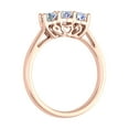 thumbnail image 2 of 3/4 Carat 3-Stone Diamond Engagement Ring Band in 14K Rose Gold (Ring Size 8.5), 2 of 4