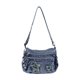 thumbnail image 1 of Bolso bandolera de mezclilla para mujer, bolso de hombro multifuncional y moderno para uso diario. Azul oscuro, 1 of 9