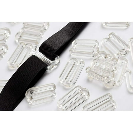 Juvale Bra Hook - 50-Pack Bra Strap Hook Replacement, Bra Slide Hooks for Swimsuits, Lingerie