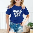 thumbnail image 3 of FDDMis Girls Black Tshirt Teen Girls Tops White Tshirt for Girls Graphic T Shirts Kids Clothes Girls Size 10-12 Newborn Clothes Neutral Clothes for 3, Blue 12-13 Years, 3 of 8