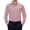 Dark pink, variant on Mens Long Sleeve Collared Button-up Shirt Regular Fit Solid Wrinkle-Free White Dresses Shirt Business Casual