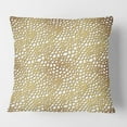thumbnail image 2 of Designart Golden Maze' Mid-Century Modern Throw Pillow - 16x16, 2 of 2