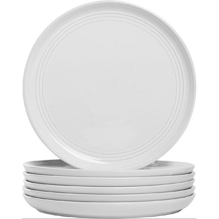 

Double Line 8.25 Salad Plate Set of 6 White