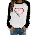thumbnail image 2 of EQWLJWE Love Heart Shirt Valentines Day Plus Size Pullover Women Long Sleeve Tops Crewneck Sweatshirts Mother's Day, 2 of 5