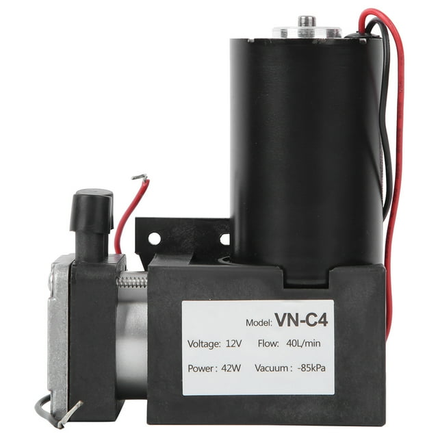 Pompe à Faible Bruit, DC 12V Mini Aspirateur Pompe à Vide Mini Pompe à Vide Confort Ultime