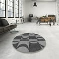 thumbnail image 4 of Ahgly Company Machine Washable Indoor Rectangle Transitional Dark Gray Black Area Rugs, 5' x 8', 4 of 7
