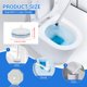 thumbnail image 2 of Recambios desechables para escobillas de baño Gkweres, 50 unidades, azul y blanco, 2 of 6