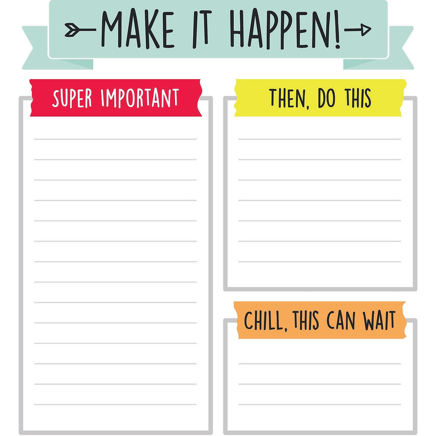 Carson Dellosa Education Aim High Notepad, Pack of 6