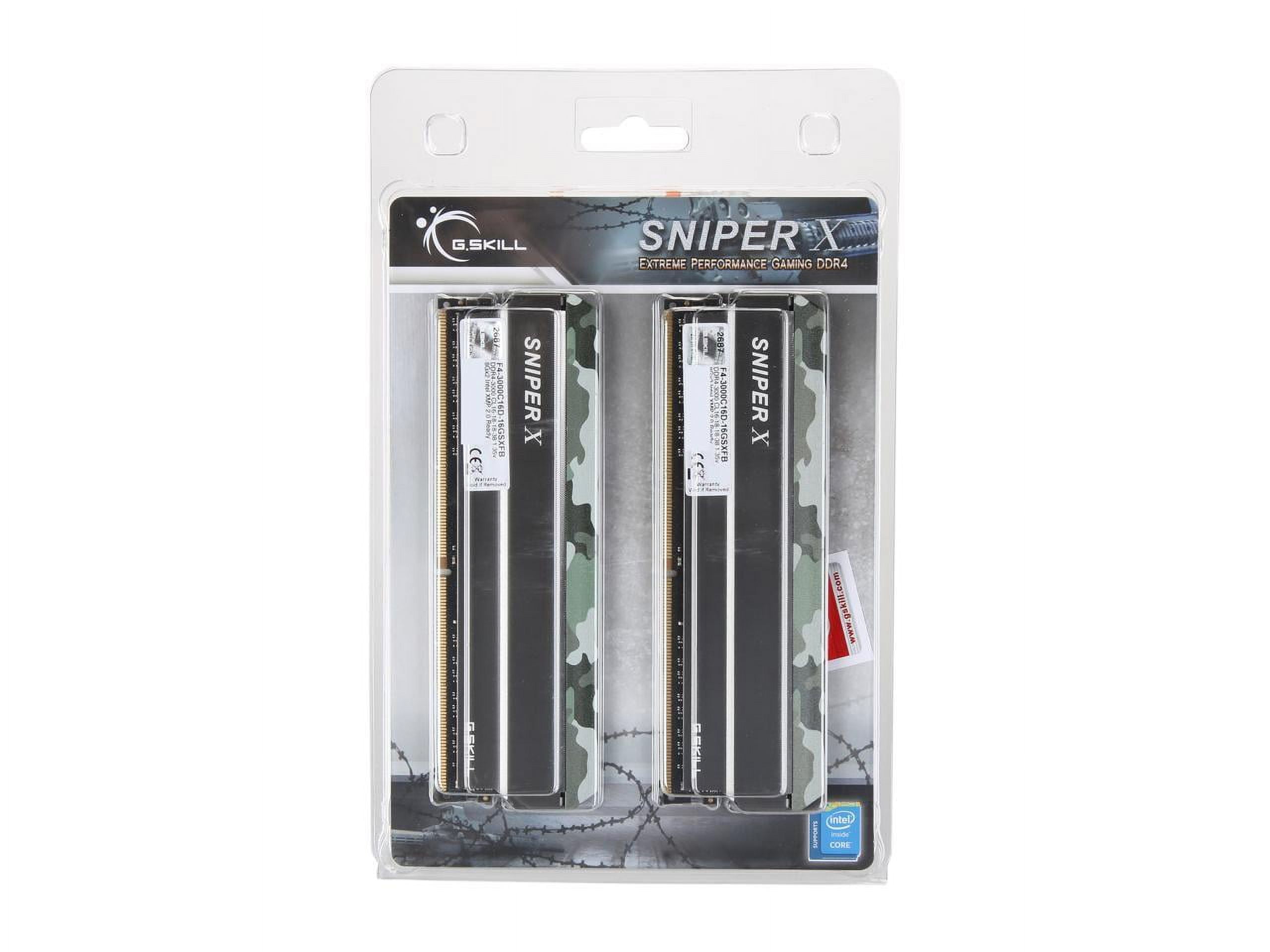 G.SKILL Sniper X Series 16GB (2 x 8GB) DDR4 3000 (PC4 24000