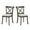 Brown-4chairs, variant on Kevinplus 47.24''Round Rubber Wood Dining Table for for Dining Room, OAK
