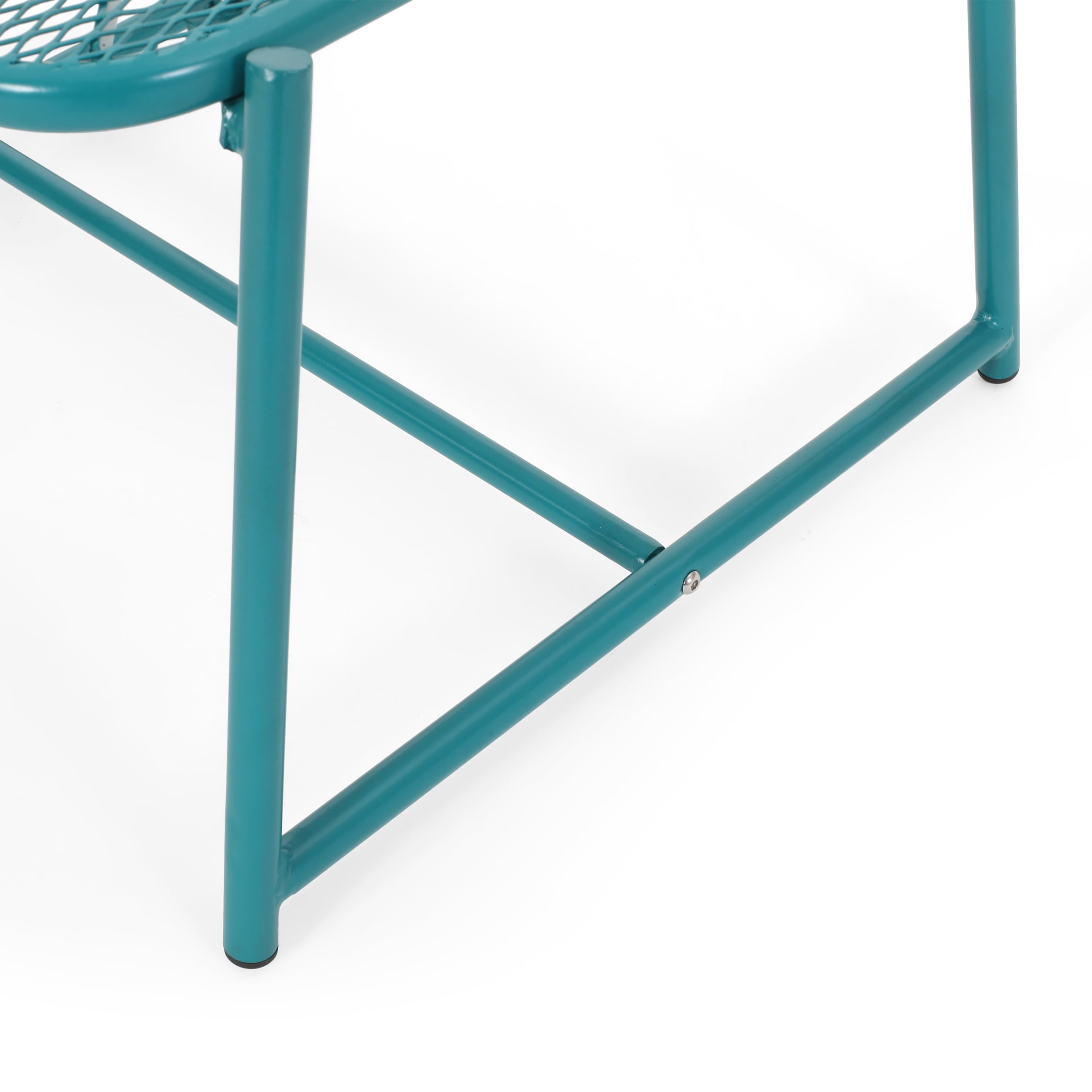 Sajan Outdoor Modern 2 Seater Chat Set, Matte Teal