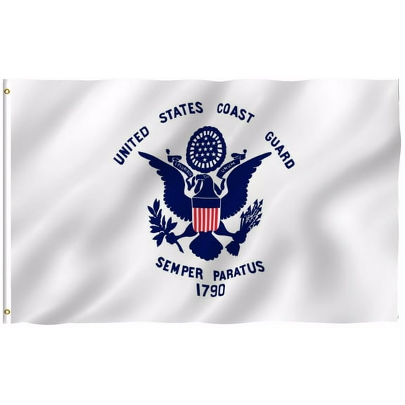 3x5 USCG US Coast Guard Semper Paratus Military Indoor Outdoor Flag Banner 100D
