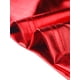 thumbnail image 5 of Disfraz de navidad Top corto metalizado de manga corta con cuello alto para mujer Rojo M, 5 of 6