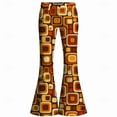 thumbnail image 4 of CONZONE Mens 70S Disco Flared Pants Vintage Hippie Pants for Men Trendy Funny Graphic Bell Bottoms, 4 of 4