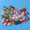 thumbnail image 4 of Encantos de Navidad Resina Santo Papá Noel Muñeco de nieve Árbol Campana Ciervo Bastón de caramelo Cuentas planas para artesanía Navidad Interior Decoración al aire libre kaili Sencillez, 4 of 4