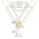 thumbnail image 3 of Colgante Collar de Oro Collar de Triple Capa Collar de Oro y Collar Colgante Collar para Niñas Vestido Collar a Juego, 3 of 8