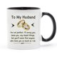 thumbnail image 2 of Taza de café para mi marido, taza de desayuno, taza de café divertida, 11 onzas, inspiradora y motivadora Feliz Sencillez, 2 of 3