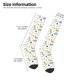 thumbnail image 2 of Fotbe Dinosaur Calcetas Divertidas Estampadas para Hombre y Mujer, Calcetas de Algodón hasta la Rodilla para Caminar, Correr, Enfermería y Embarazo, 2 of 6