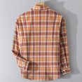 thumbnail image 4 of Dagugfen Shirts for Men Button down Long Sleeve Loose Lightweight Plaid Casual Fishing Shirts Work Shirts, 4 of 4