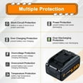 thumbnail image 3 of 2Packs 6.0Ah Replacement for Worx Battery 20V Max WA3520 WA3525 WA3575 WA3512 Replacement for Worx 20v Battery Cordless Tools, 3 of 3