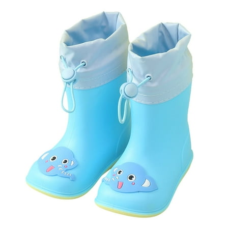

Baby Kids Easy On Rain Shoes Boots Toddler Little Kid
