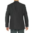 thumbnail image 2 of LN LUCIANO NATAZZI Mens Two Button Notch Lapel Blazer Modern Fit Suit Jacket Charcoal, 2 of 5