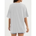 thumbnail image 2 of Womens Tops Short Sleeve Shirts Summer Comfy Crew Neck T-Shirt, 2 of 4