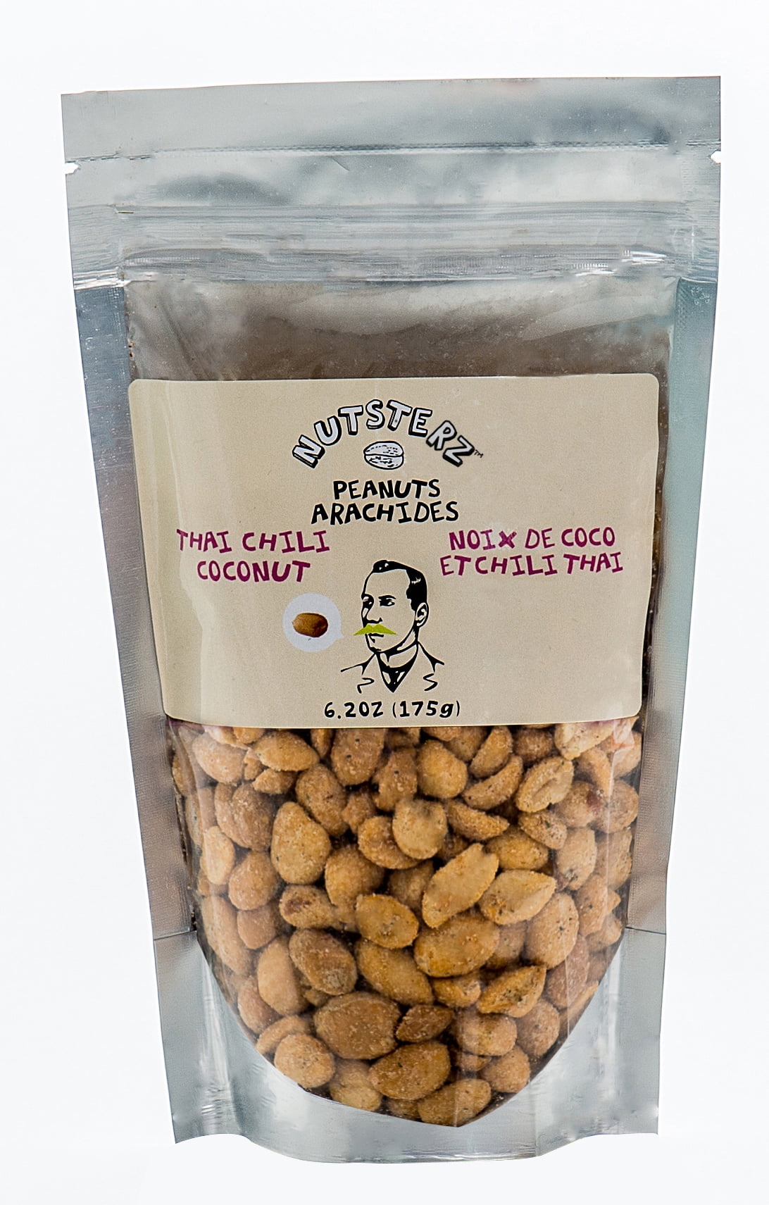 Nutsterz Thai Chili Coconut Peanuts (6.24oz.) Go Loco Coco Nuts For ...