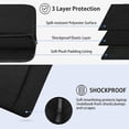 thumbnail image 2 of Gisneze Waterproof Polyester 14" Laptop Case with Accessory Bag, Black, 2 of 7