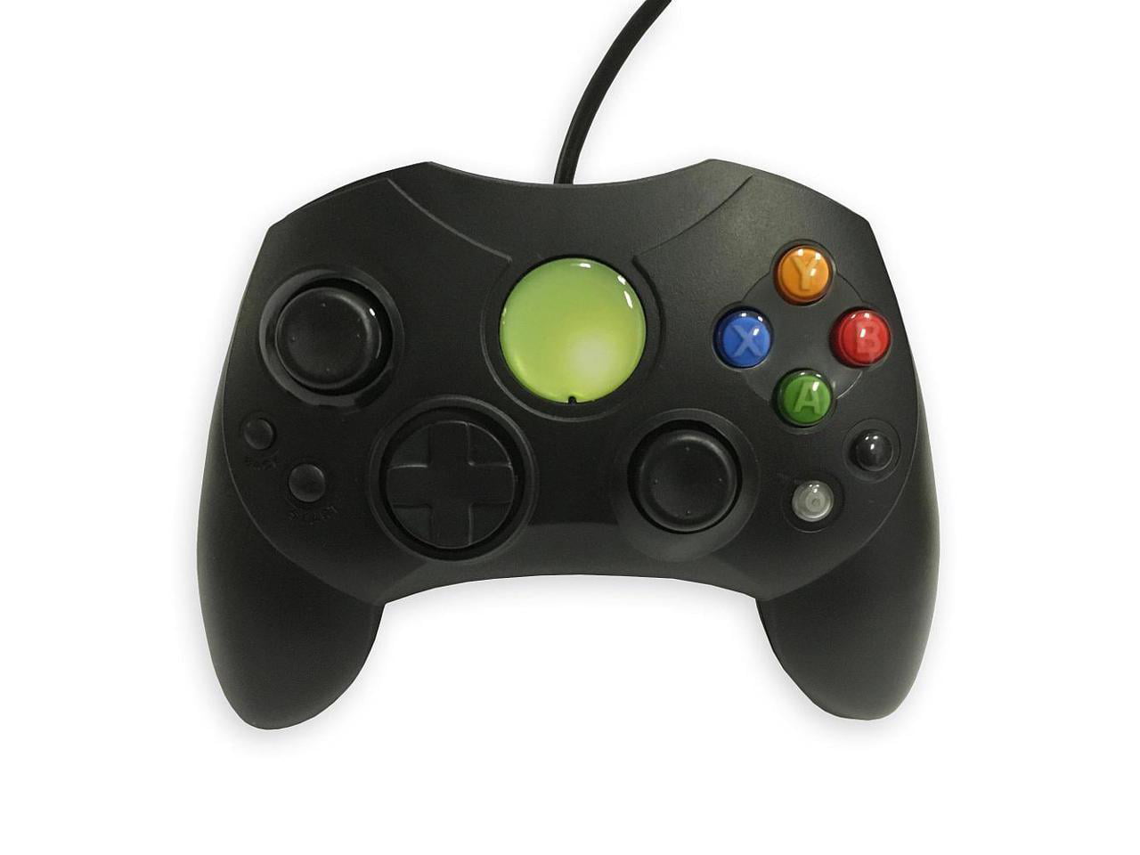 Old Skool Xbox Controller S-Type Wired Game Pad - Black