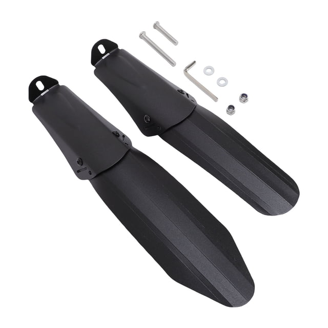 Adjustable Folding Bike Mudguards, Aluminum Alloy Telescopic Mud Flaps for 14-20 Inch Bicycles, with Extendable Hole Design