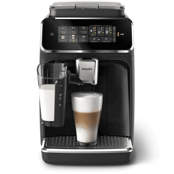 Philips 3300 Series Fully Automatic Espresso Machine with LatteGo Milk System and integrated grinder (EP3341/50)