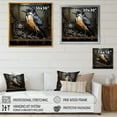 thumbnail image 4 of Designart "Steampunk Brown Bird II" Animals Framed Wall Art - Traditional Brown Bird Living Room Framed Canvas Art, 4 of 6