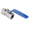 thumbnail image 3 of 304 Stainless Steel Ball Valve Rust  Long Service Life, Female to Female Thread Ball Valve Handle Flat Alignment Reduced Port for Water Oil Gas, 3 of 7