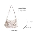 thumbnail image 3 of gcong Stylish Large Capacity Tote Bag with Elegant Bow Detail Versatile Crossbody Purse Casual Daypack Handbag for Women, 3 of 4