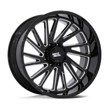 Moto Metal Cast Aluminum Wheel MO811 24x12 8x6.5 G-BLK MILL -44mm, MO811BE24128044N