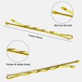 thumbnail image 2 of 240PCS Jumbo Gold Bobby Pins for Thick Hair with Box, 2.75'' Blonde Long Bobby Hair Pins, 2 of 5