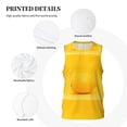 thumbnail image 6 of Gaeub Yellow Lemon Men's Mesh Basketball Jersey, Quick-Drying Sleeveless Top S-4XL, Loose Muscle Tank Top -XX-Large, 6 of 9