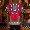 thumbnail image 2 of CONZONE Men's African T-Shirts Short Sleeve T Shirts for Men Casual Crew Neck Traditional Graphic Lightweight Tees Soft Cozy Athletic Tops, 2 of 7